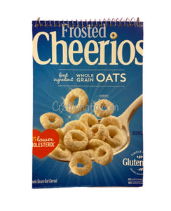 Frosted Cherrios Cereal Box Notepad