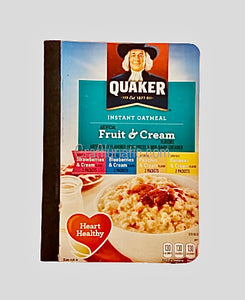 Quaker Oatmeal Fruit & Cream Notebook